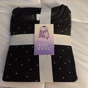 Stars Above Black and White Dot Pajama Set